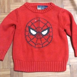 Baby Gap Spider Man Sweater Toddler 2y